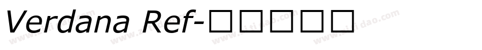 Verdana Ref字体转换